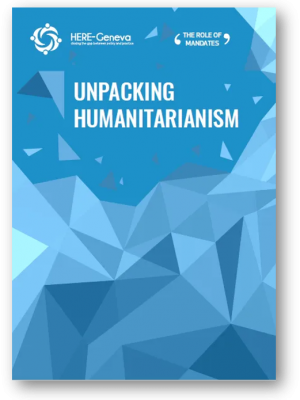 Unpacking humanitarianism cover